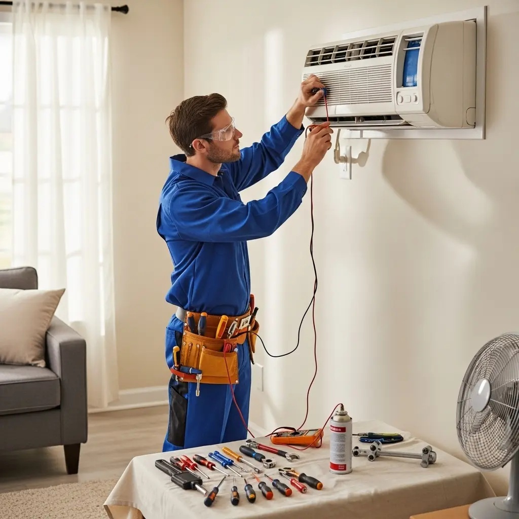 Saruhanlı Arçelik Arçelik klima gaz dolumu ve bakım – Enerji verimliliği artırıldı. - Teknik servis örneği